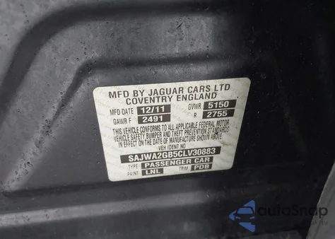 2012 Jaguar Xj Xjl Portfolio из США, поврежденный, VIN SAJWA2GB5CLV30883